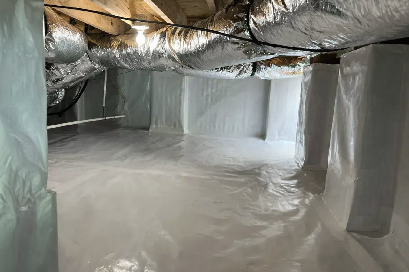 Crawl space vapor barrier
